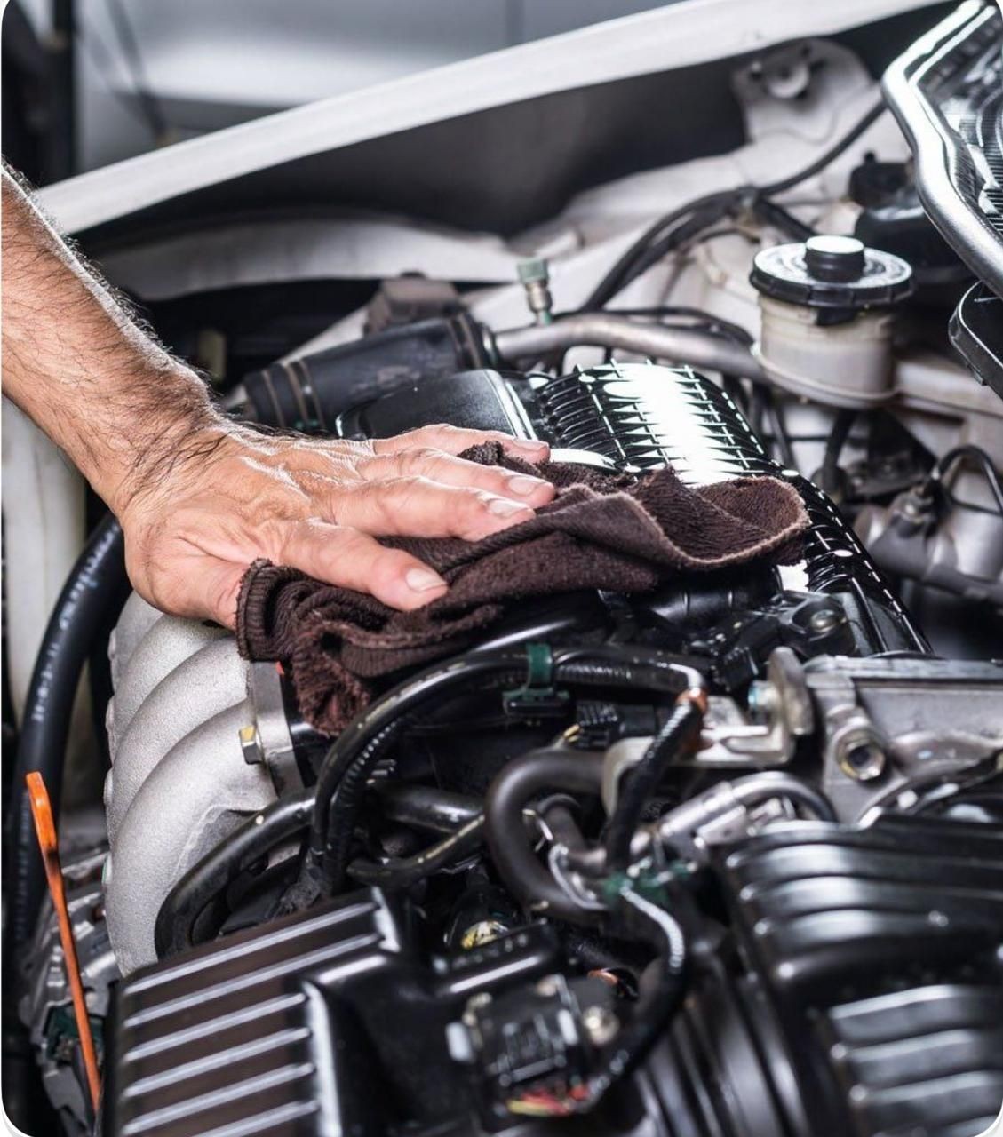 Whether you just purchased your vehicle, plan on selling it, or just want to give it some well needed TLC, your engine will look much better once we’re done. Not only does a clean engine bay make your car look better (legend has it, it’s also faster), but it helps you diagnose car problems easier. You’ll be able to quickly tell where the cause of leak is or if anything has torn.